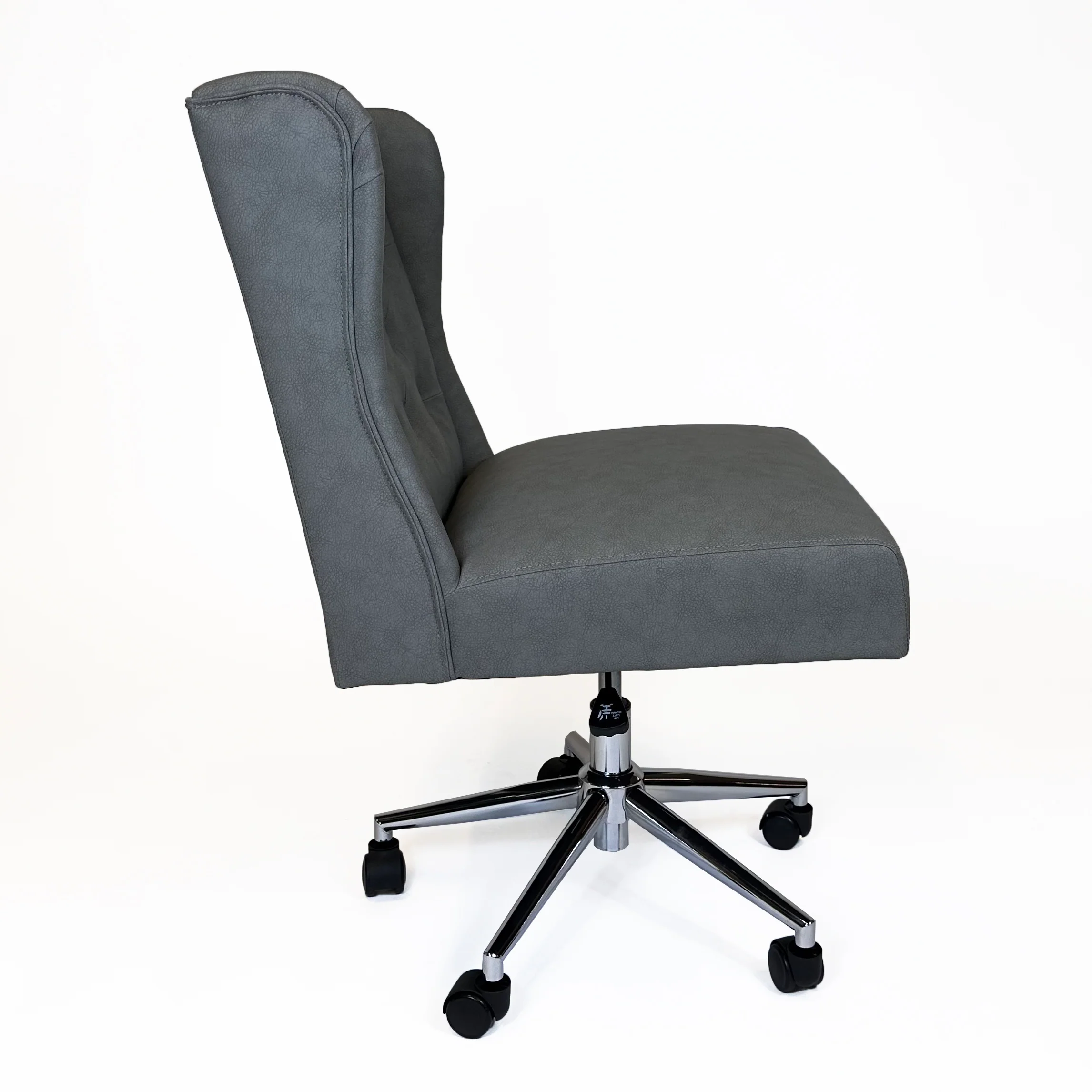 Amelia Swivel Office Chair | Grey - Image 5
