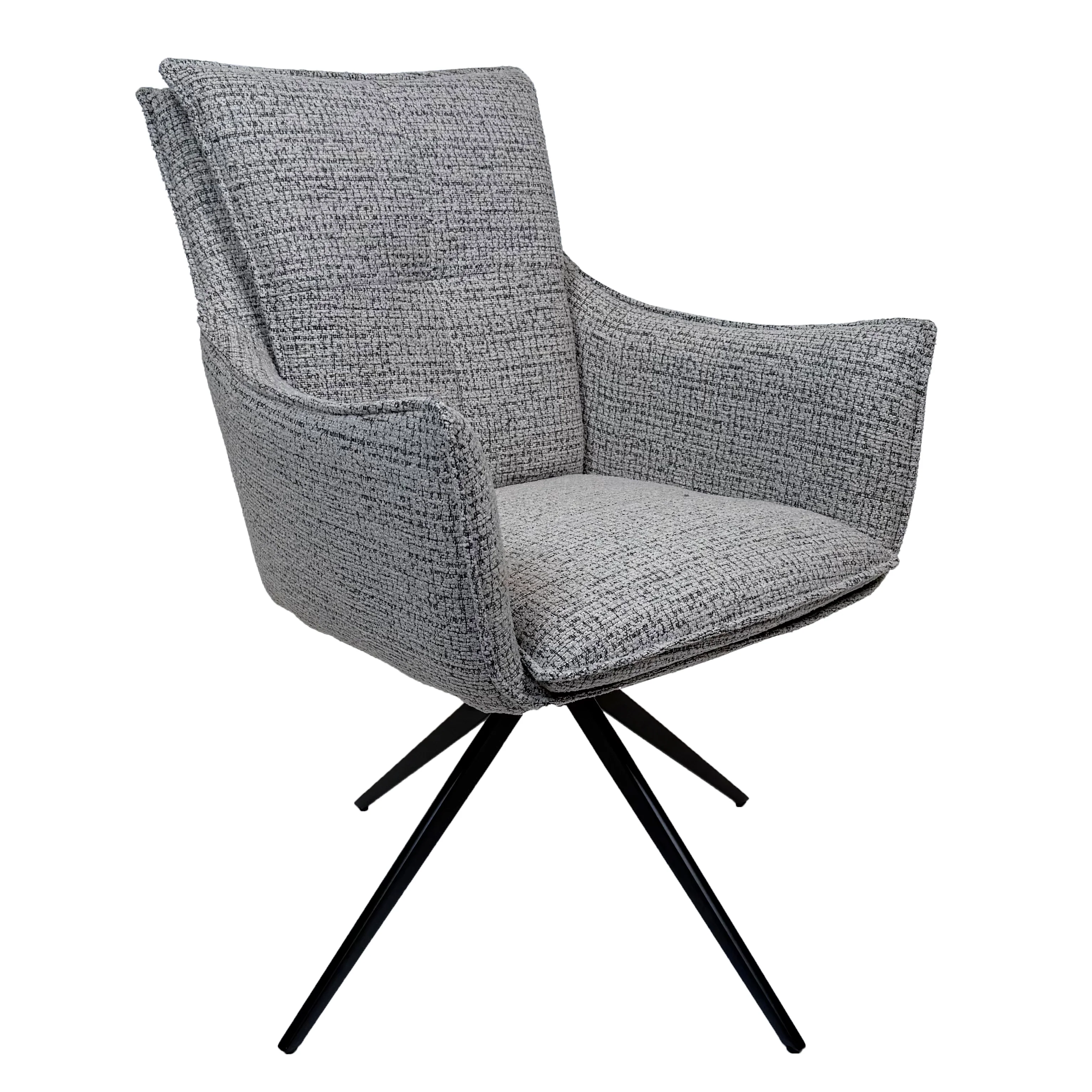 Austin Boucle Dining Chair | Smudge Grey - Image 2