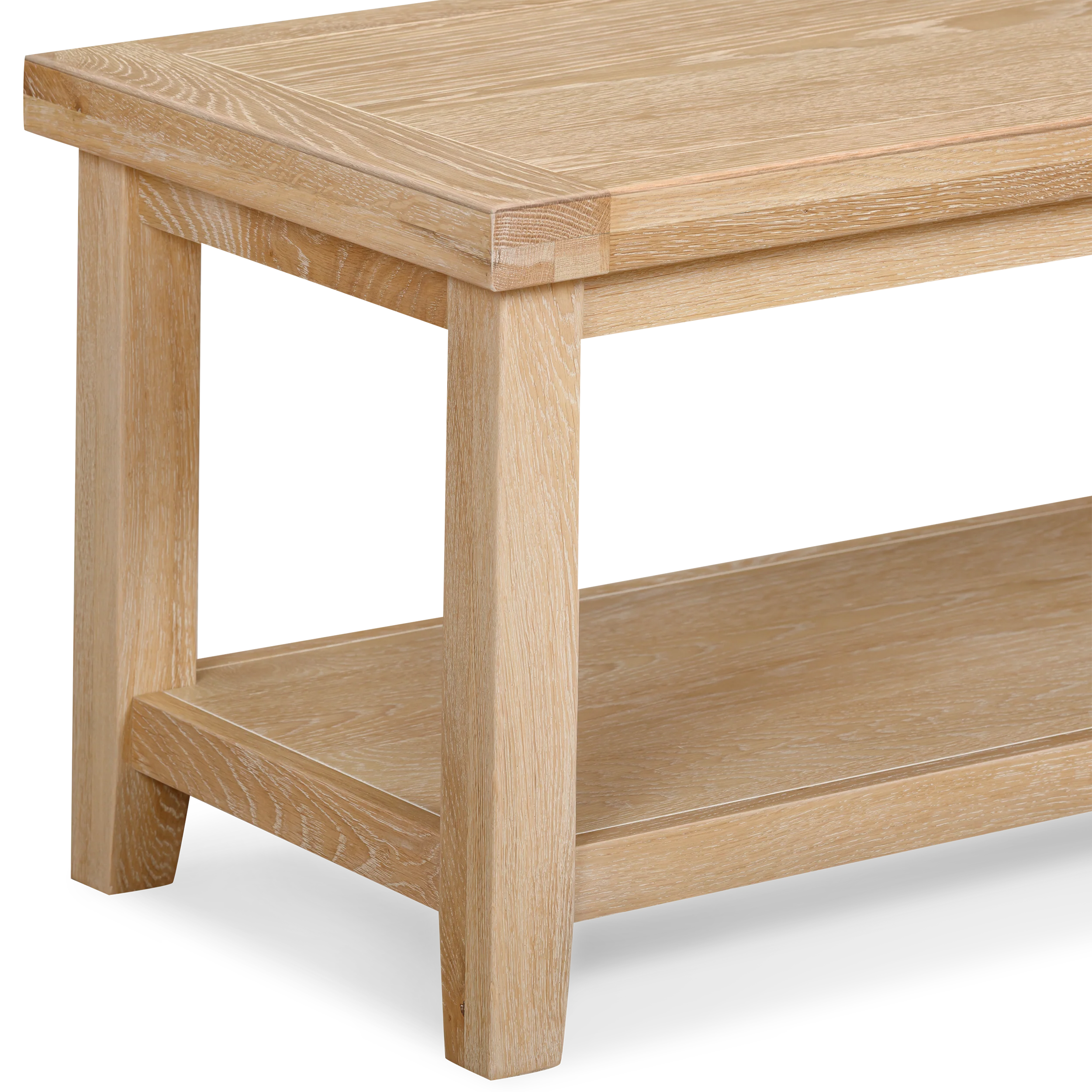 Bath Whitewash Oak Coffee Table - Image 5