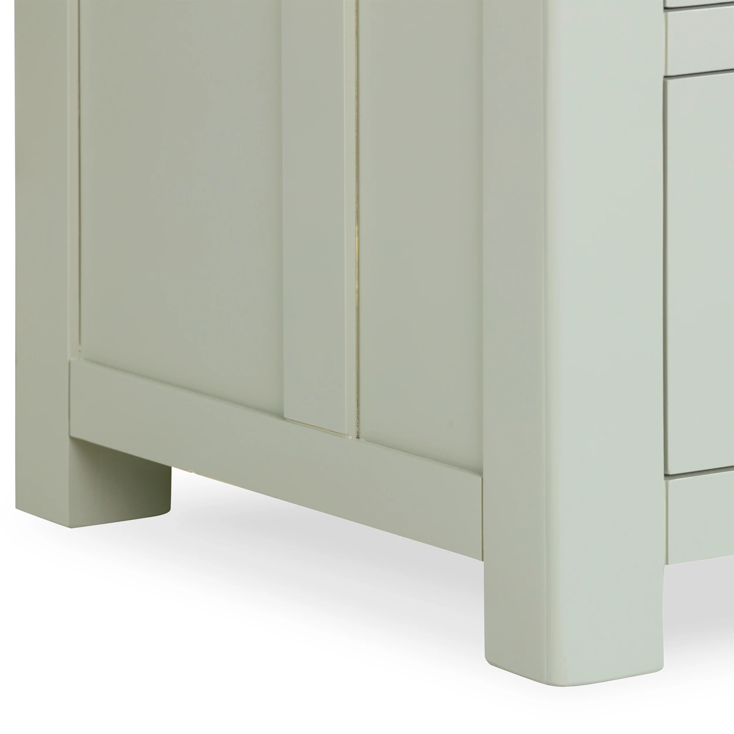 Burford Sage Green Painted Oak Triple Larder Unit - Image 11