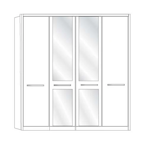 Cairns Wiemann 4 Door Wardrobe - Image 5