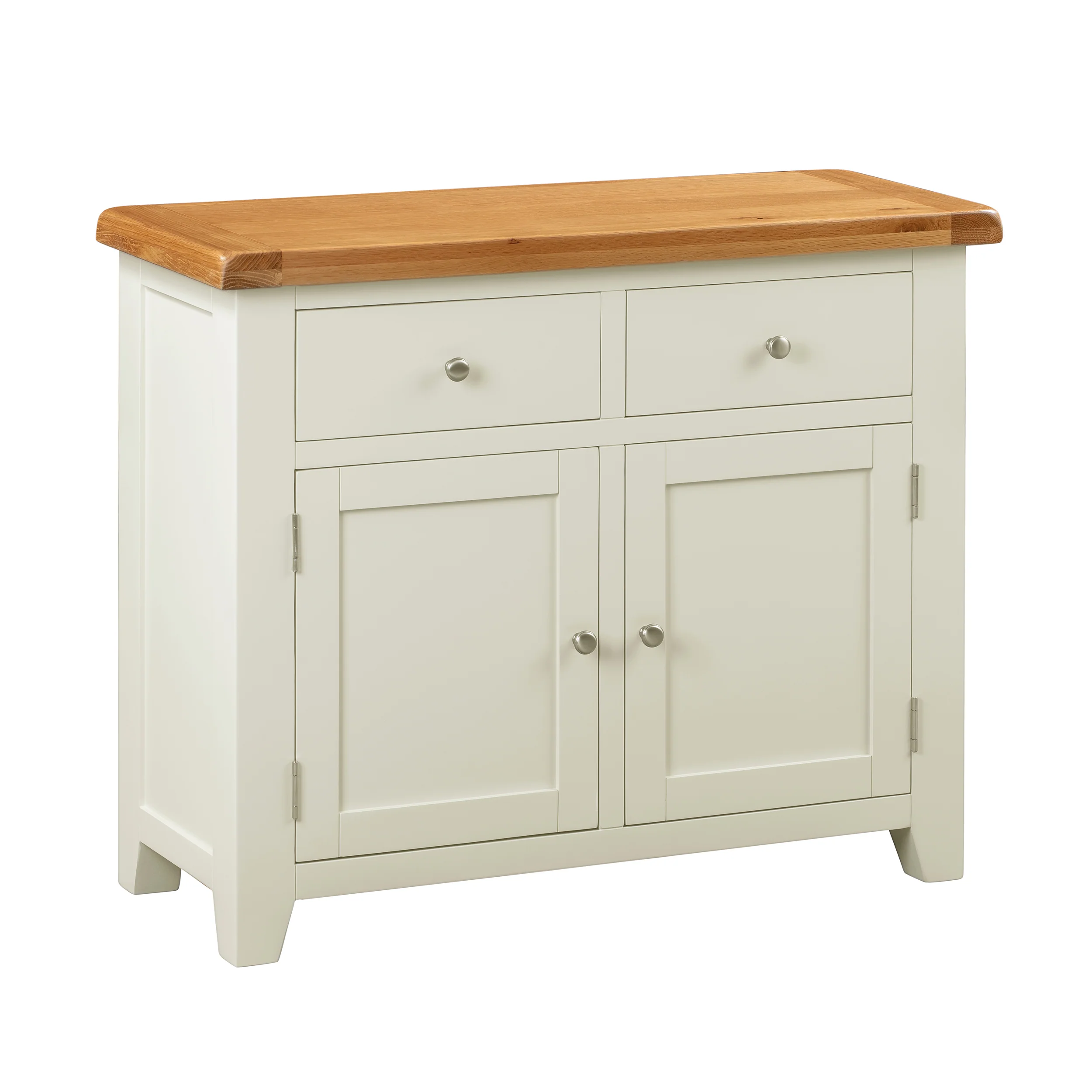 Cambridge Classic Cream Painted Oak 2 Door 2 Drawer Sideboard - Image 3