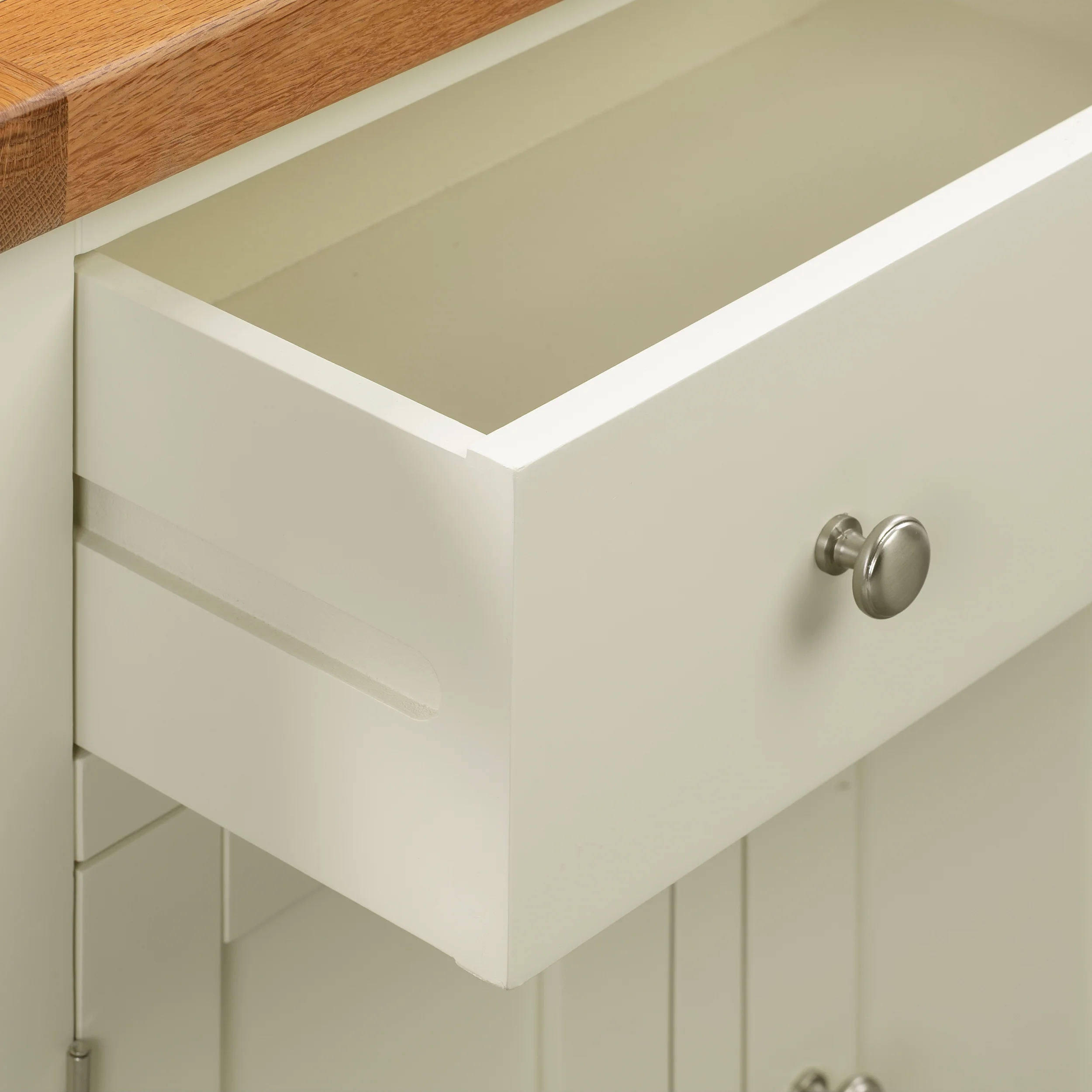 Cambridge Classic Cream Painted Oak Small 1 Drawer 2 Door Sideboard - Image 5