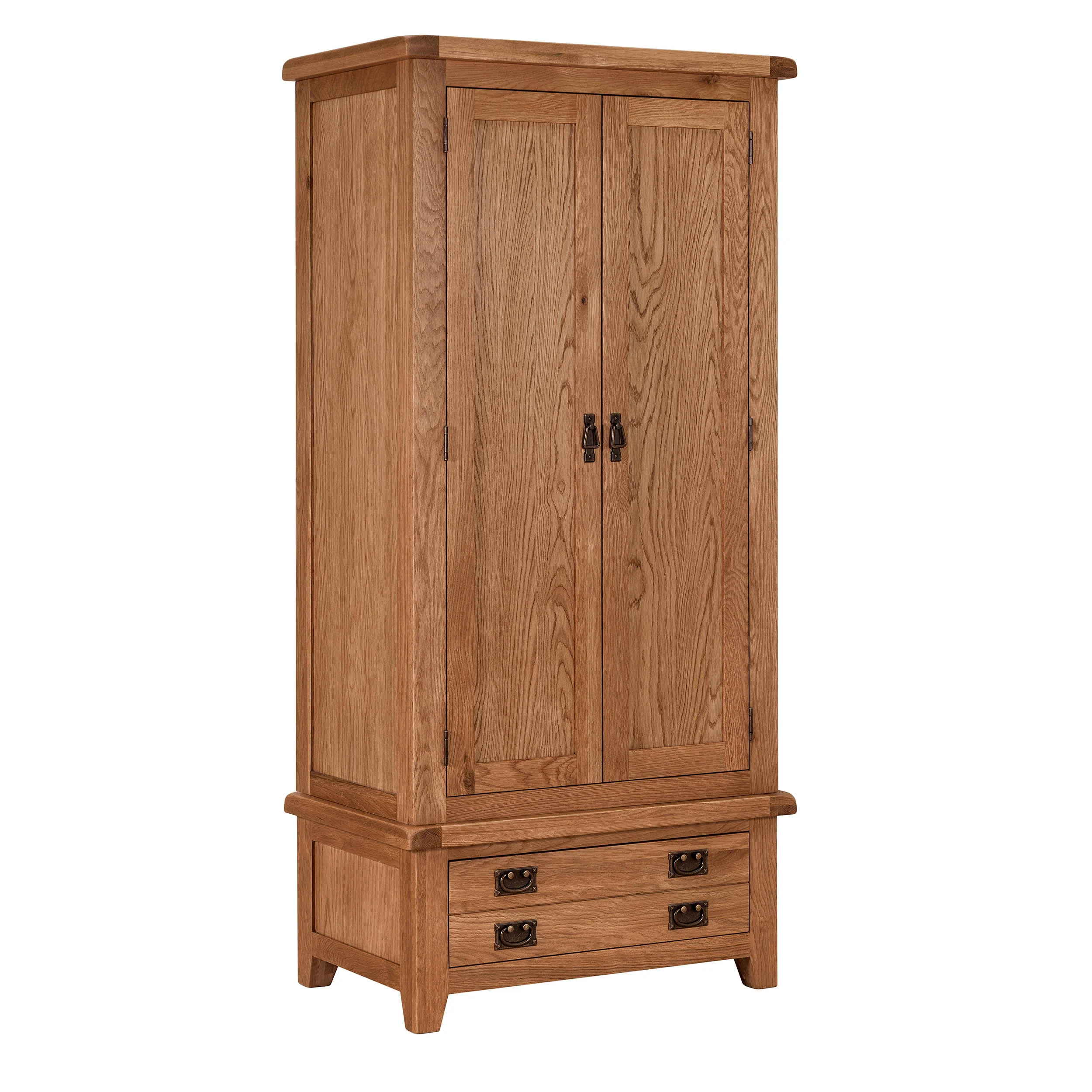 Cambridge Oak Double Wardrobe - Image 5