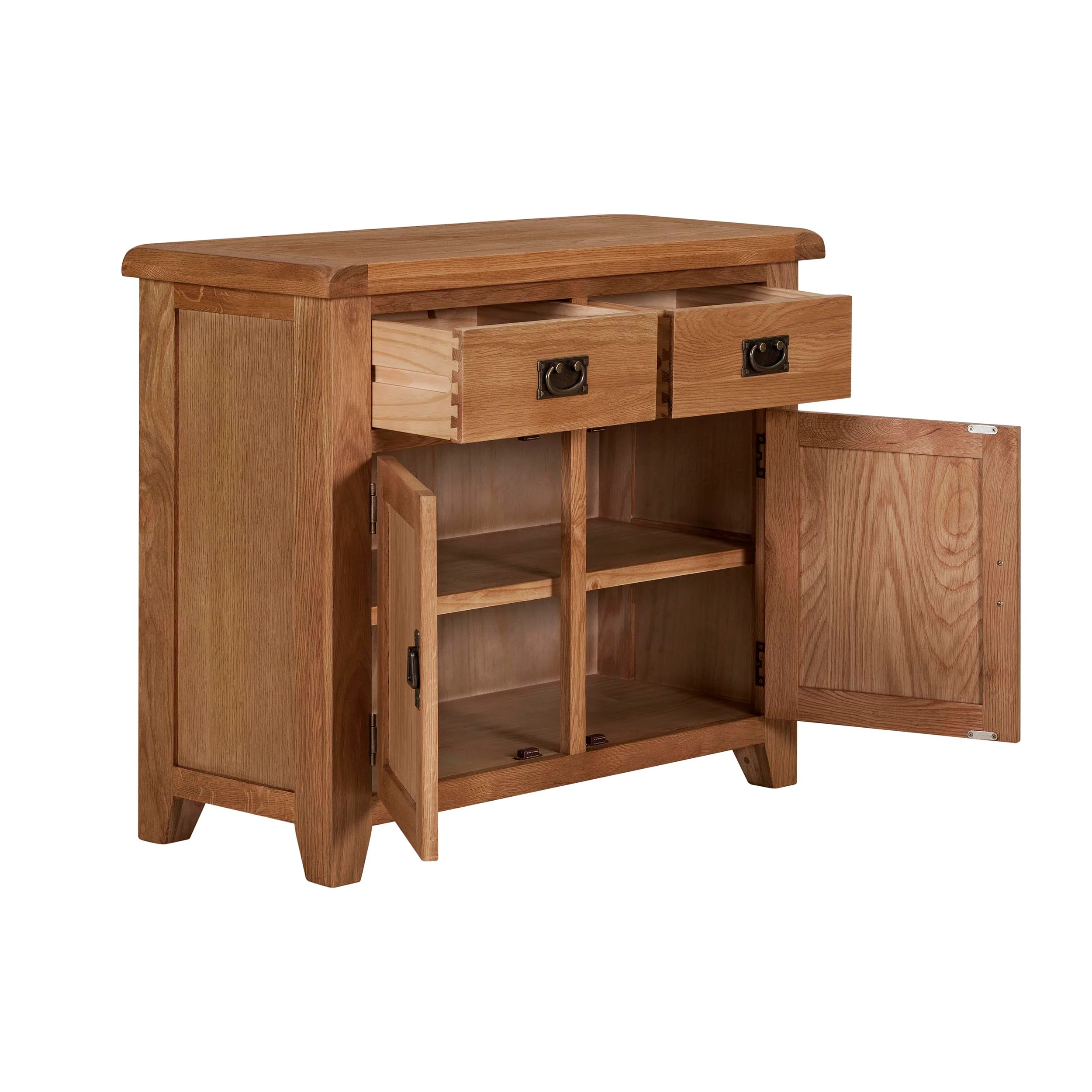 Cambridge Oak 2 Door 2 Drawer Sideboard - Image 5