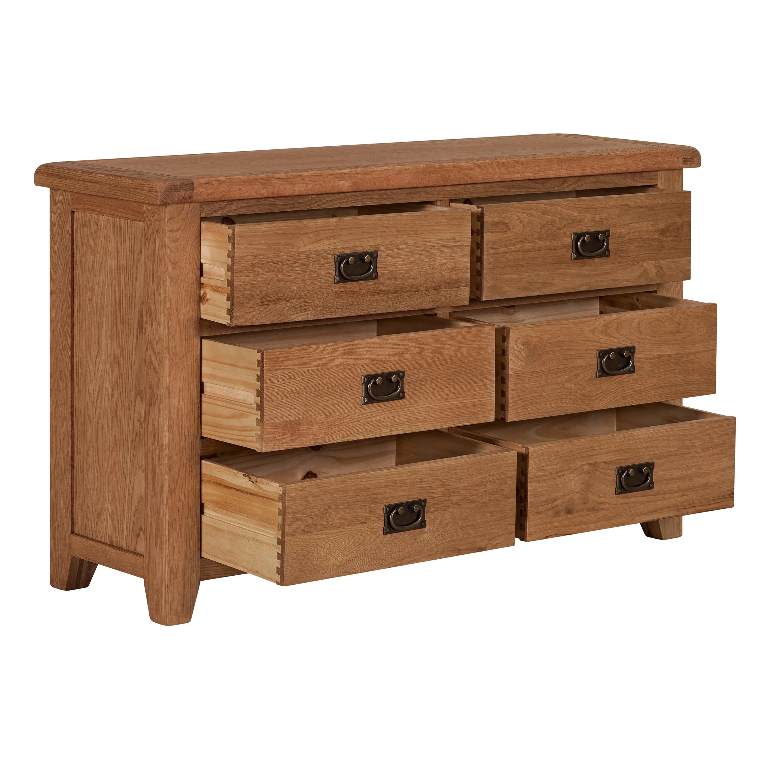 Cambridge Oak 6 Drawer Chest - Image 5