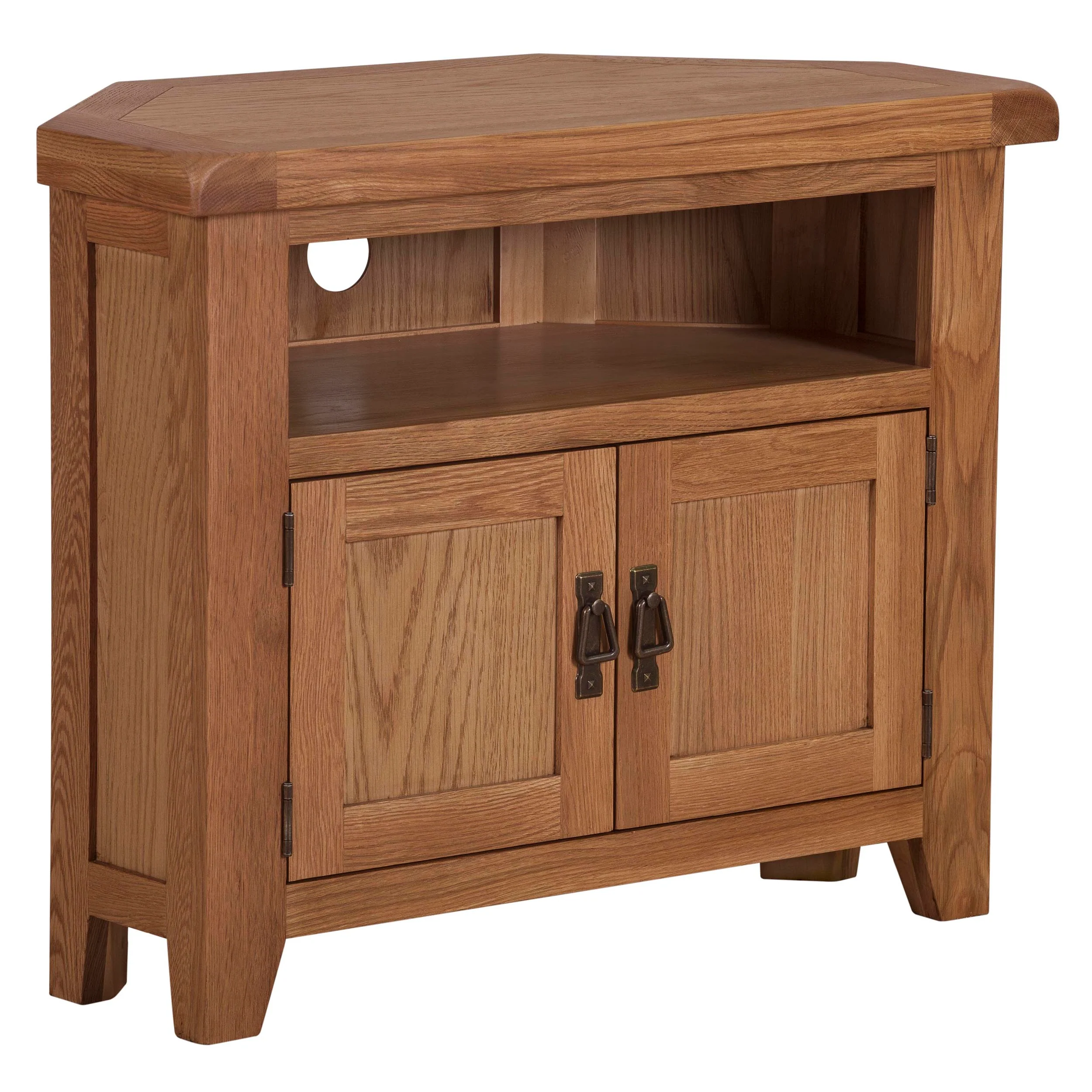 Cambridge Oak Corner TV Unit - Image 4