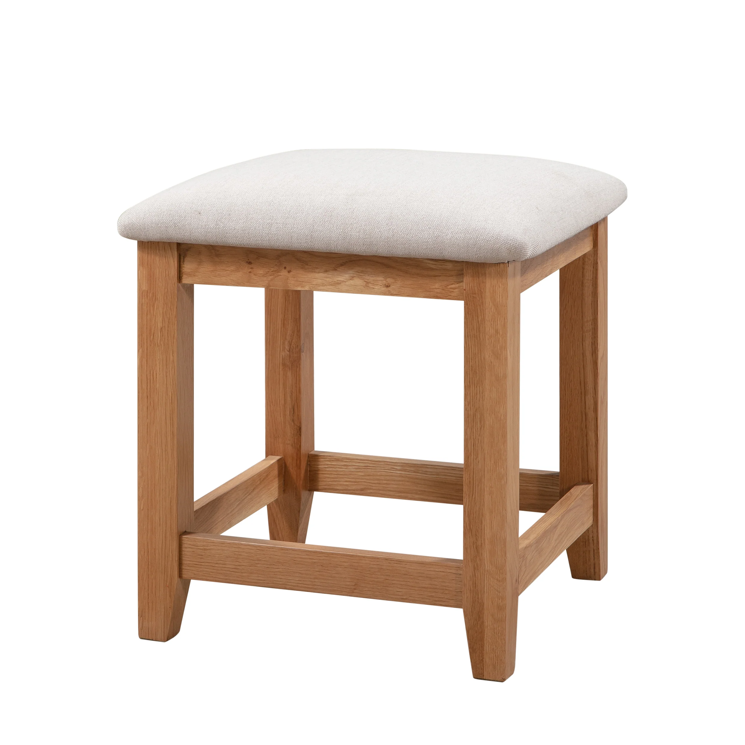 Cambridge Oak Dressing Table Stool - Image 3