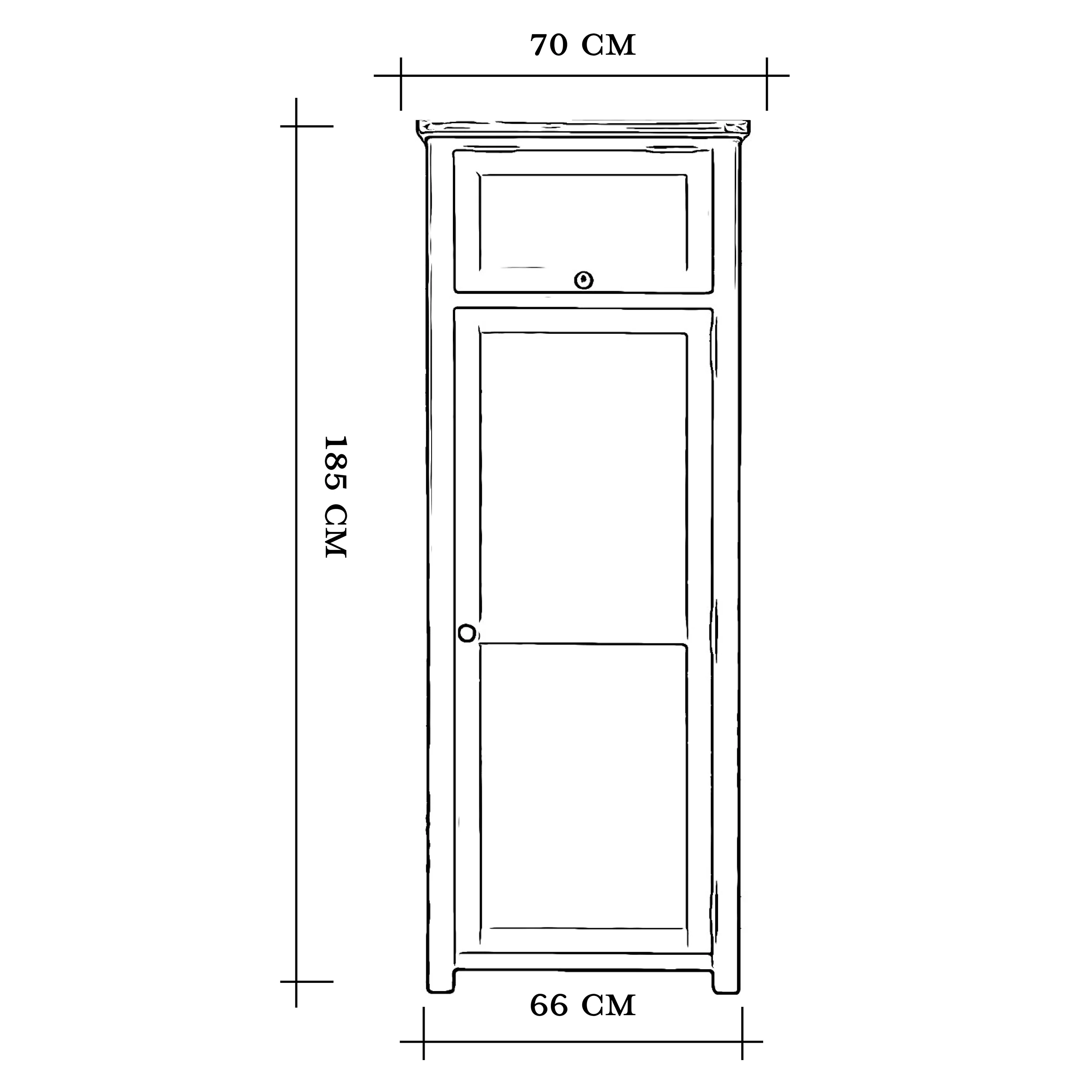 Cambridge Oak Pantry Unit - Image 7