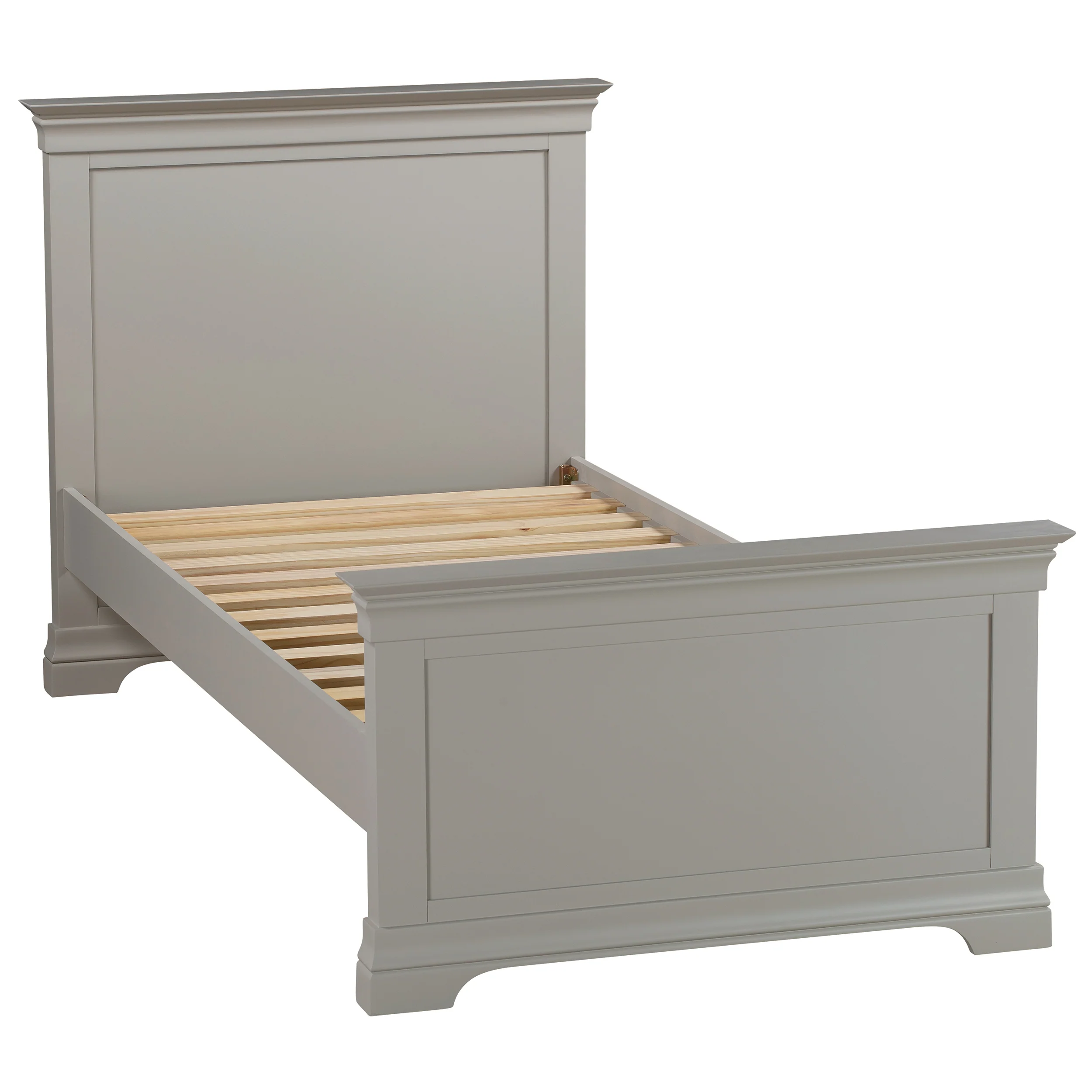 Chantilly Pebble Grey 3ft Single Bed - Image 3