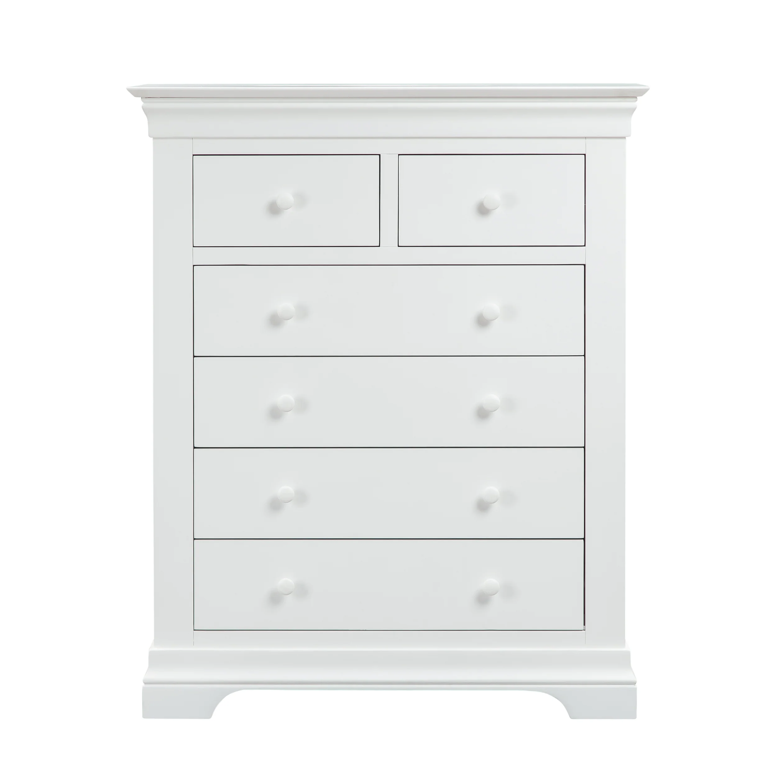 Chantilly Warm White 2 Over 4 Chest Of Drawers - Image 6