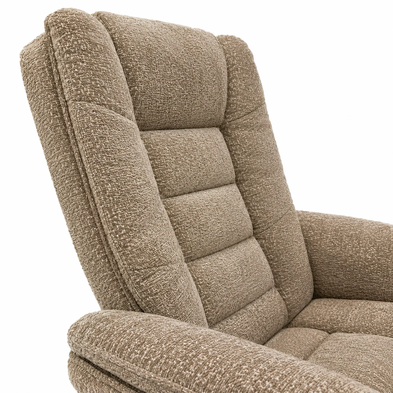 Charlton Swivel Recliner & Footstool | Khaki - Image 11