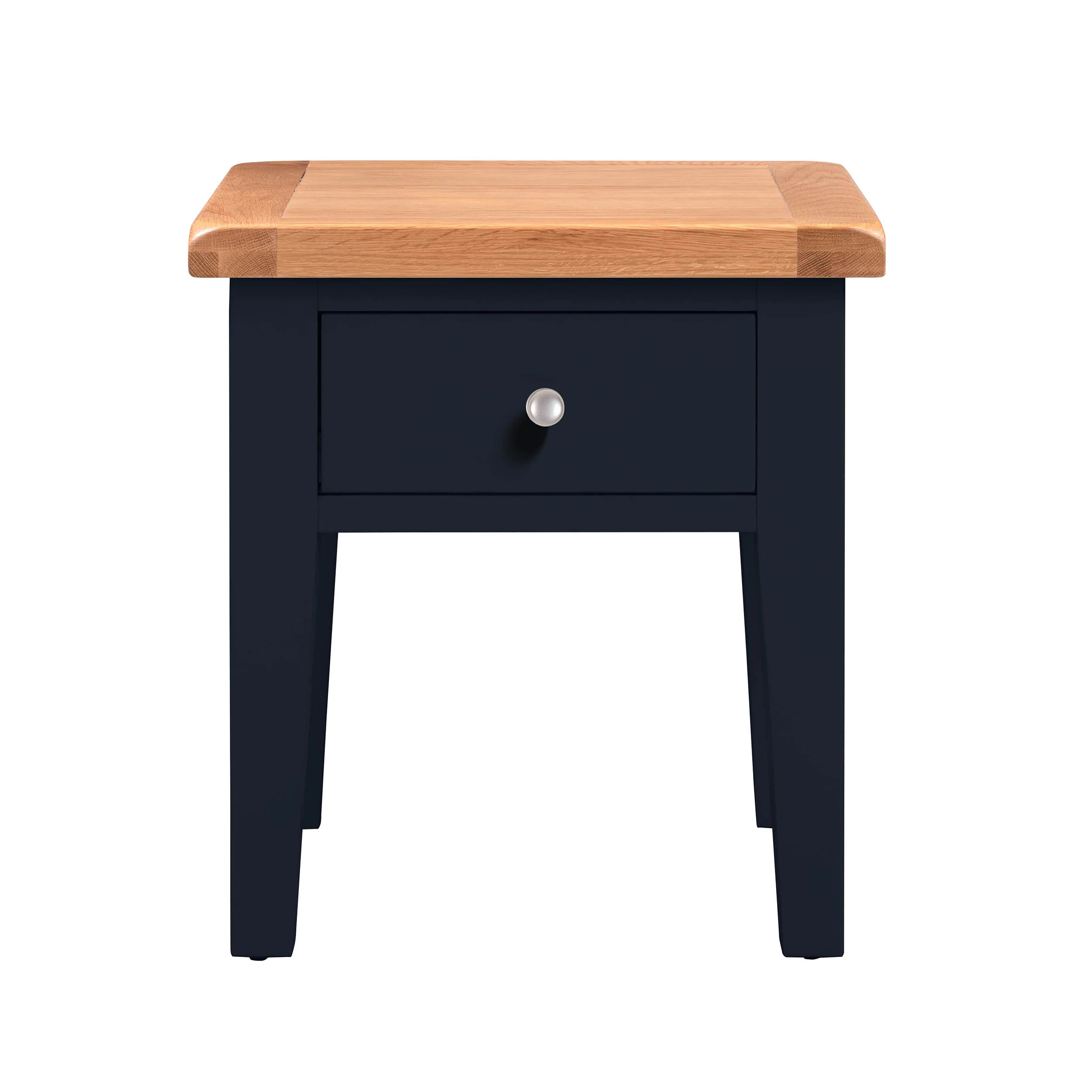 Chatsworth Blue Painted Oak Side Table- Grade B - Image 4