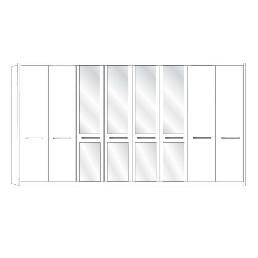 Cairns Wiemann 8 Door Wardrobe - Image 6