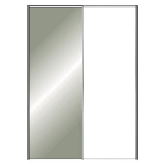 Miami Plus Wiemann 2 Door Sliding Wardrobe With Glass Door 150cm - Image 8