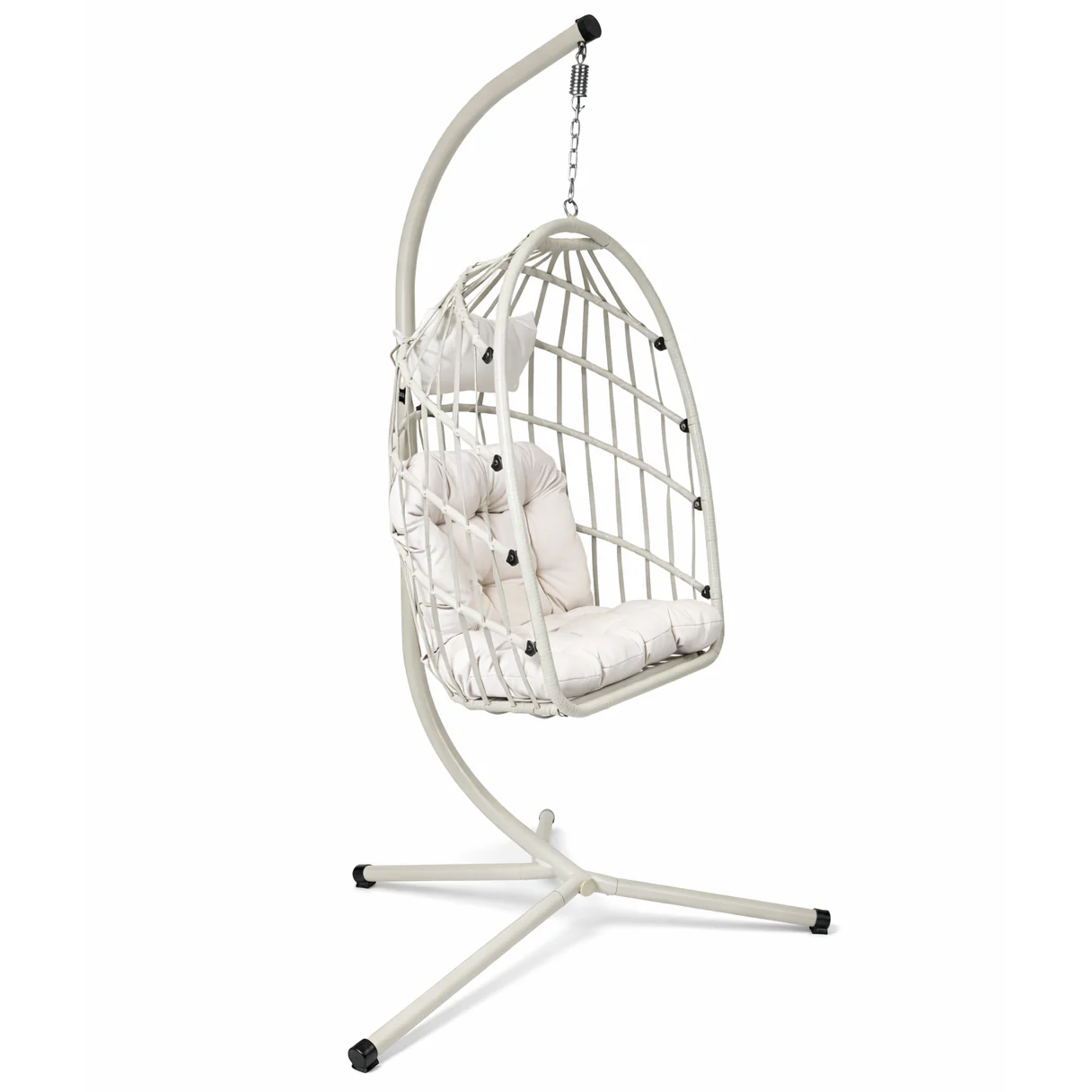 Geelong Hanging Egg Chair | Cream - Image 3