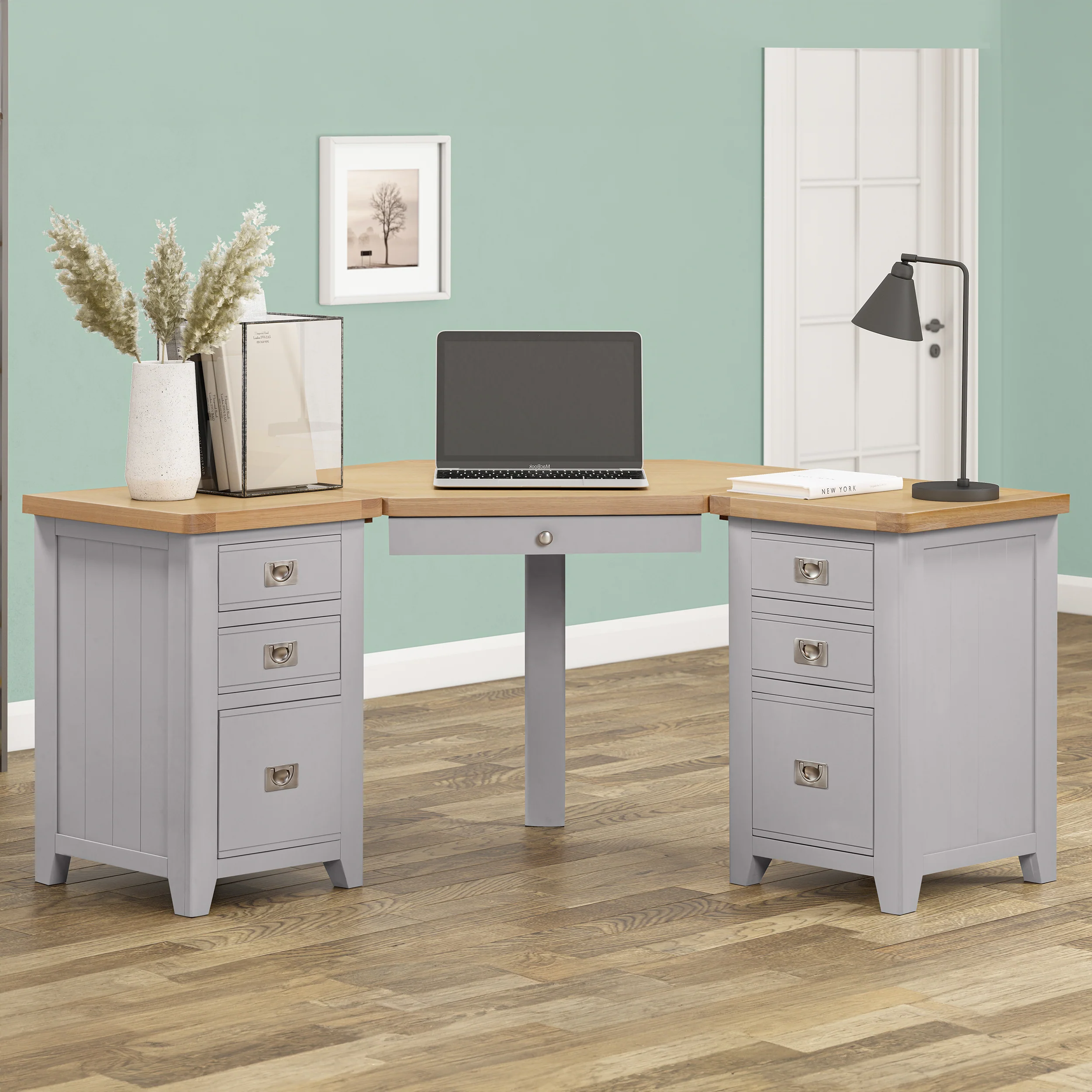 Gloucester Grey Corner Desk