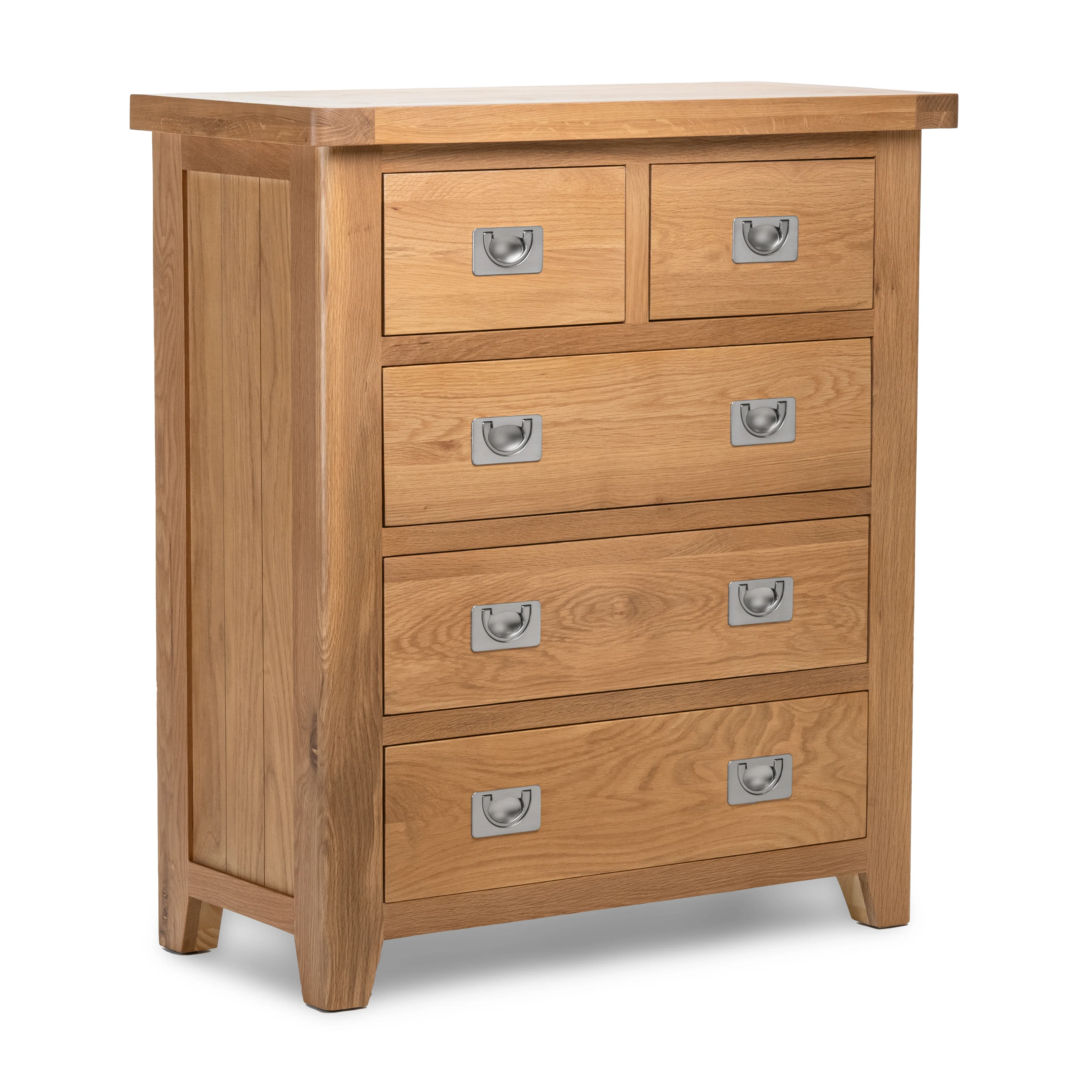 Gloucester Oak 2 Over 3 Chest Of Drawers - Image 2