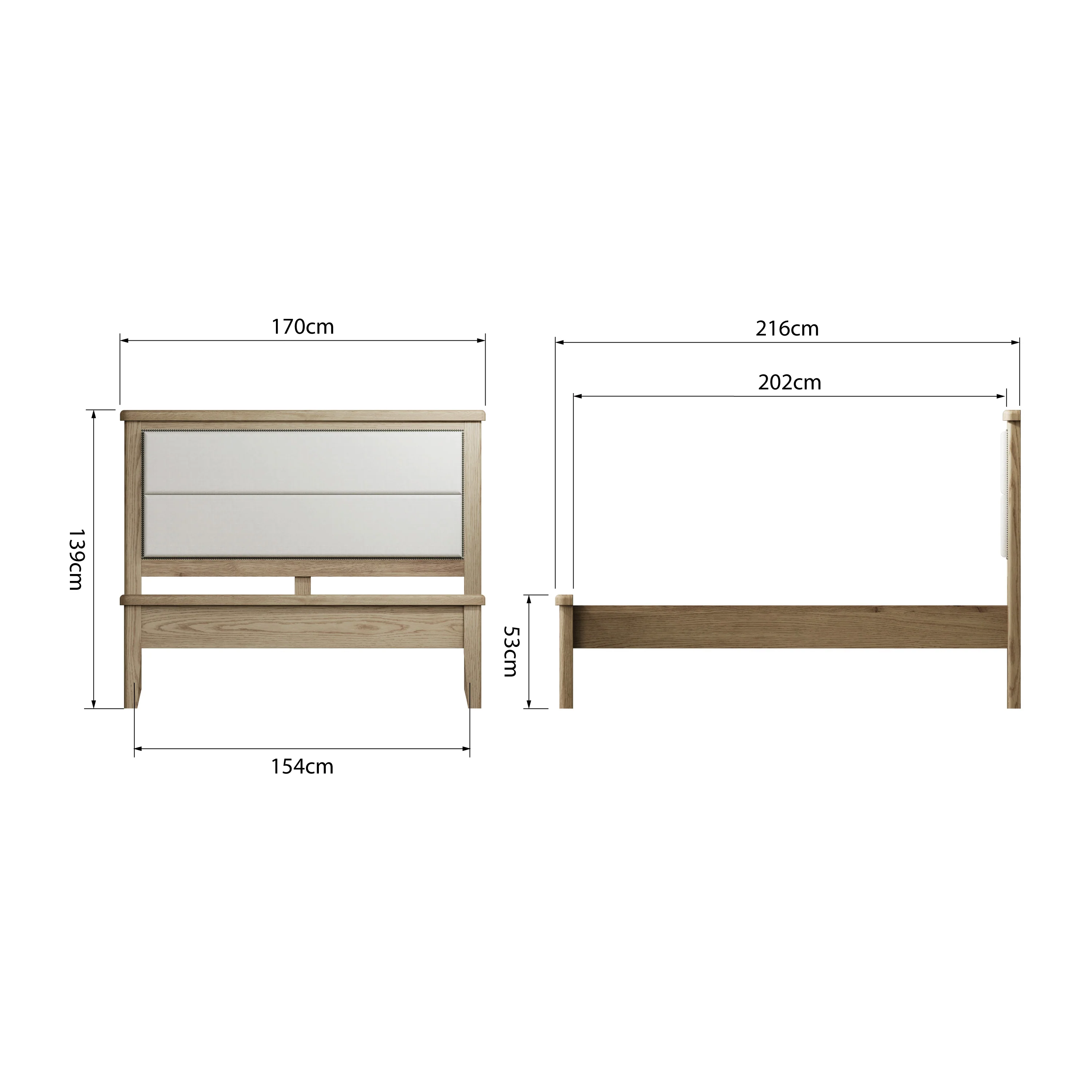 Hove Smoked Oak 5ft Kingsize Bed - Image 9