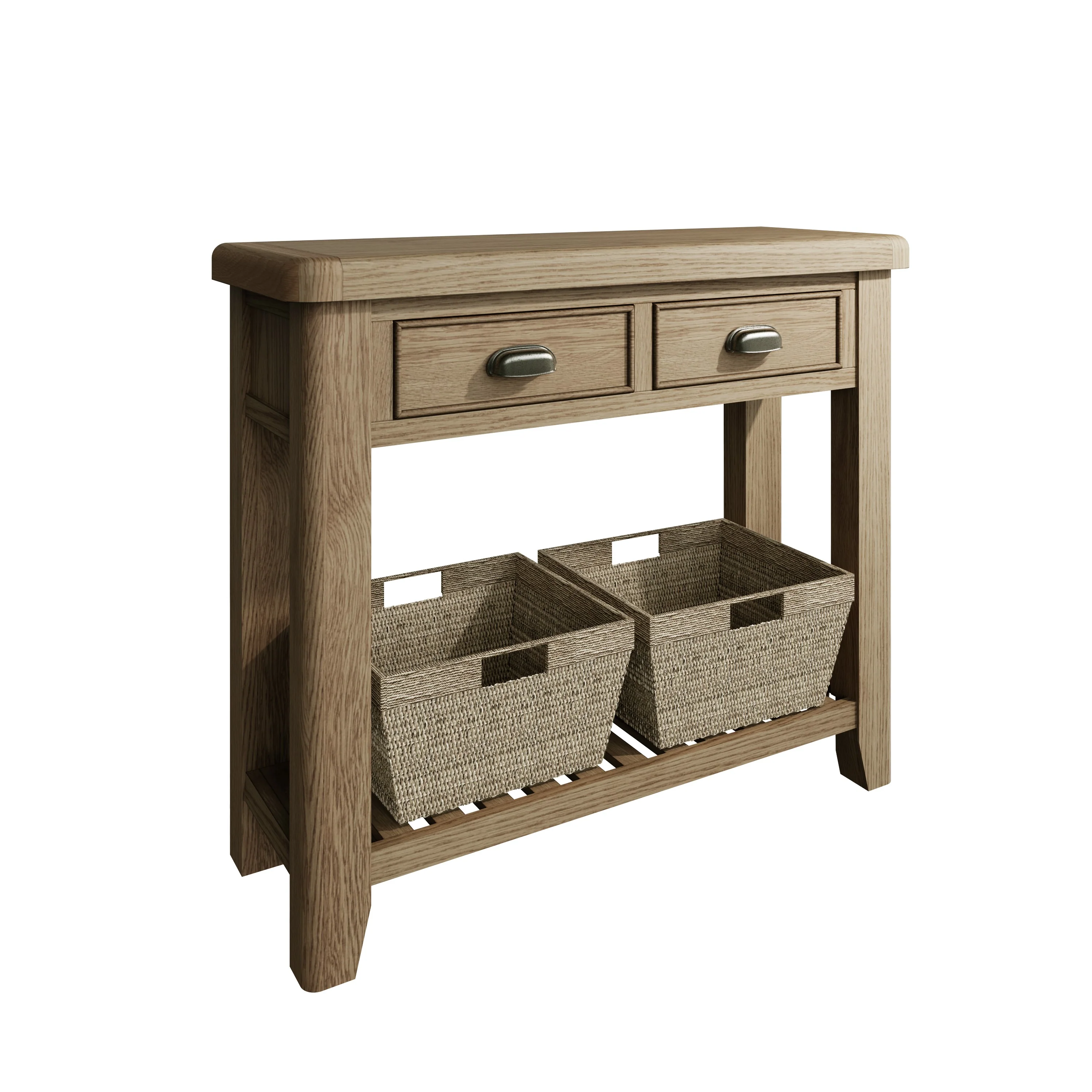 Hove Smoked Oak Console Table - Image 2