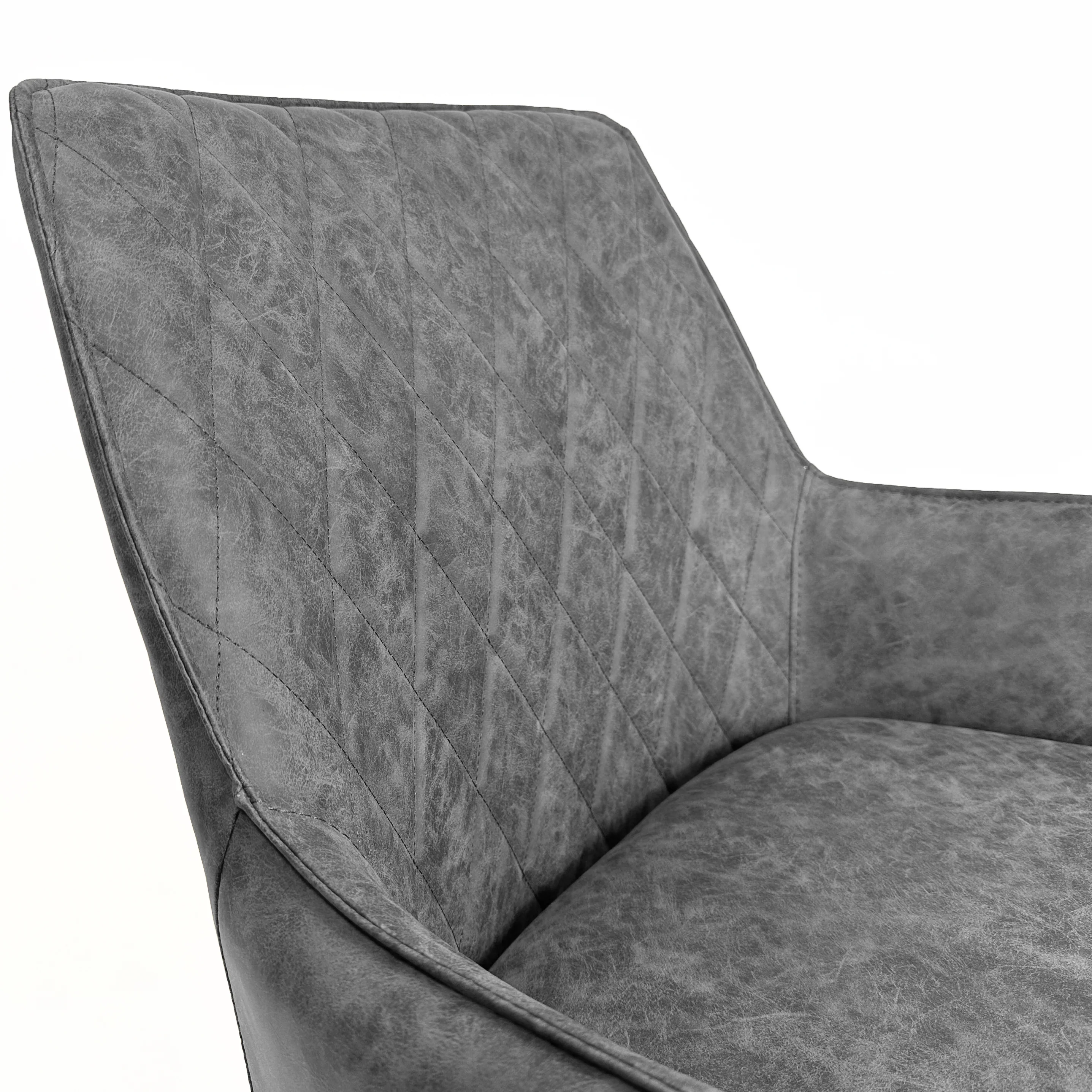 Industrial Diamond Office Chair | Grey - Image 7