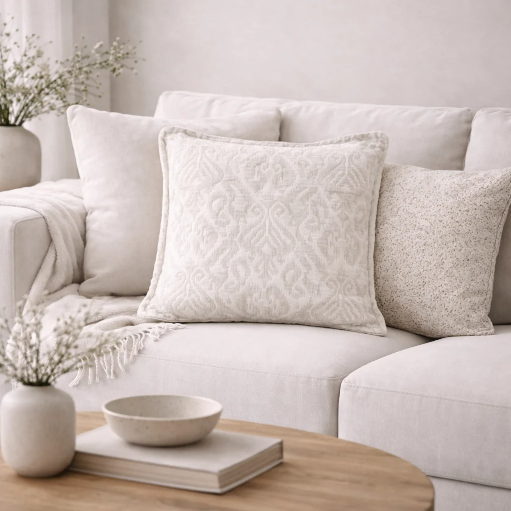 Large Ikara Cushion - Natural - Image 2