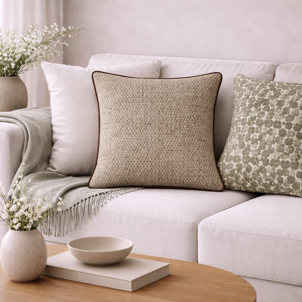 Large Toby Cushion - Coffee - Image 2