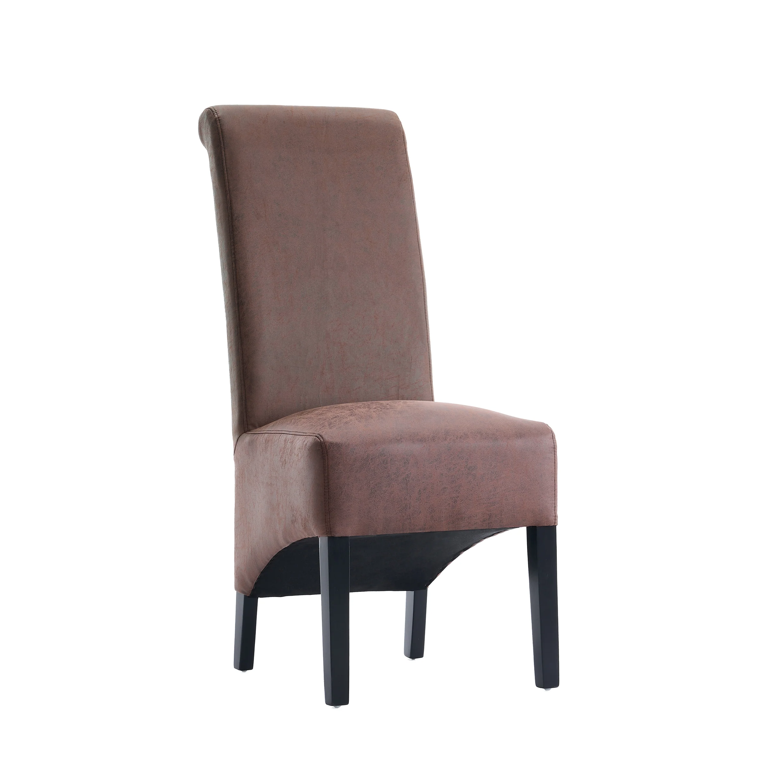 London Antique Faux Leather Dining Chair | Brown - Image 5