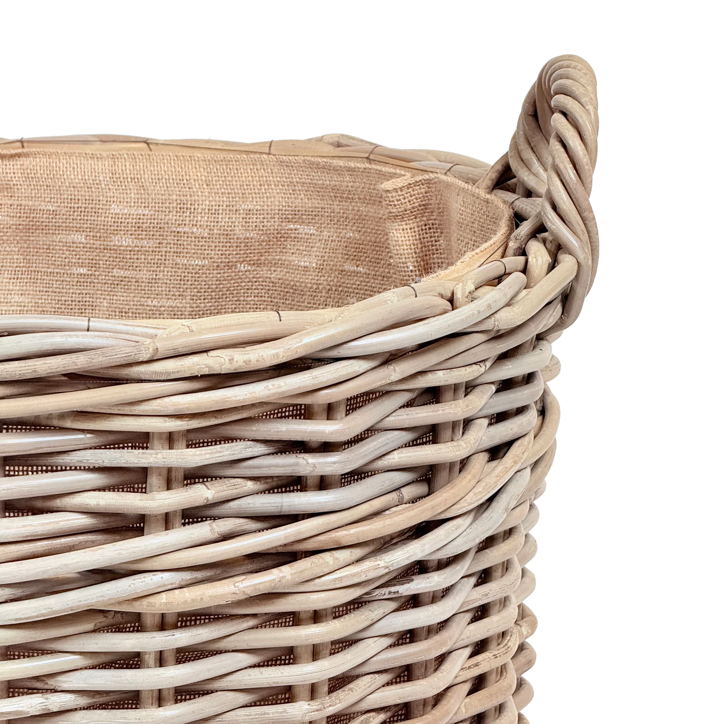 Oval Wicker Log Basket | Medium - Image 4