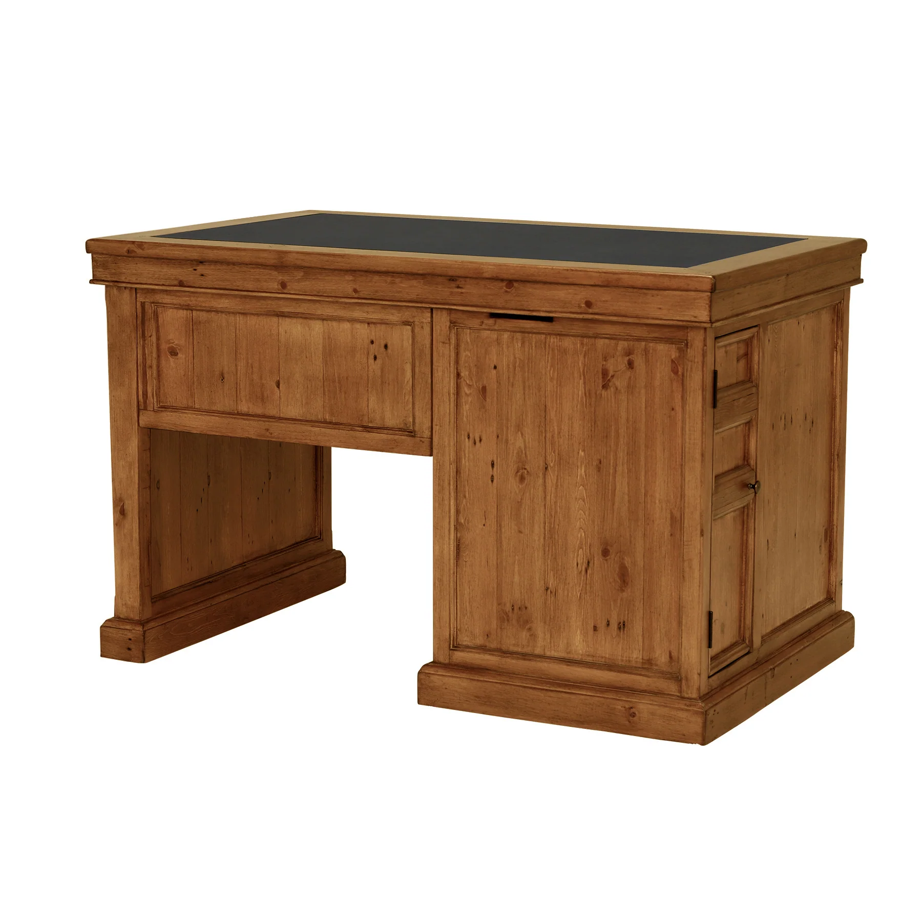 Oxford Light Pine Small Single Pedestal Desk - Image 4