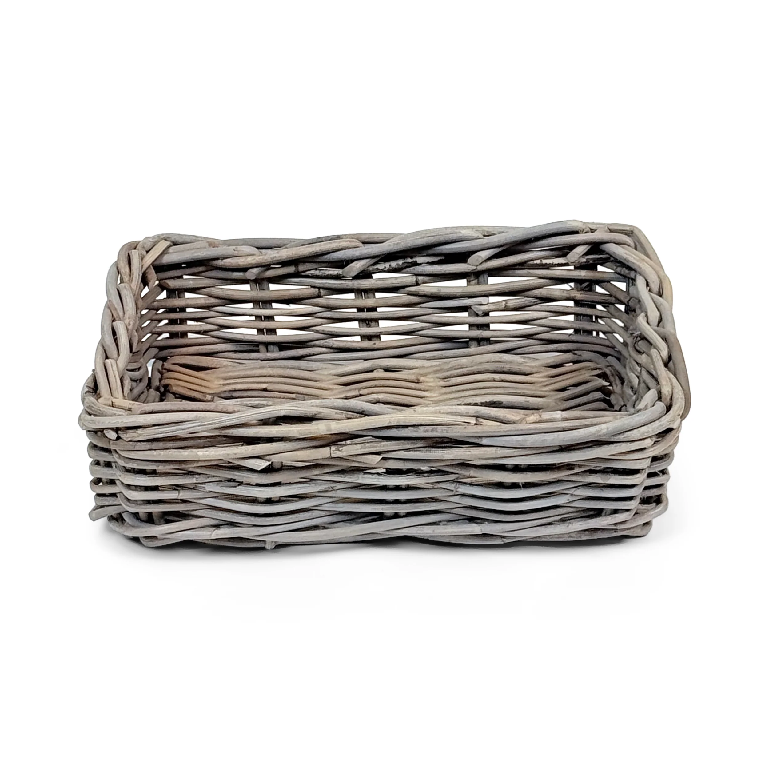 Rectangular Kubu Rattan Wicker Storage Baskets | Extra Small - Image 4