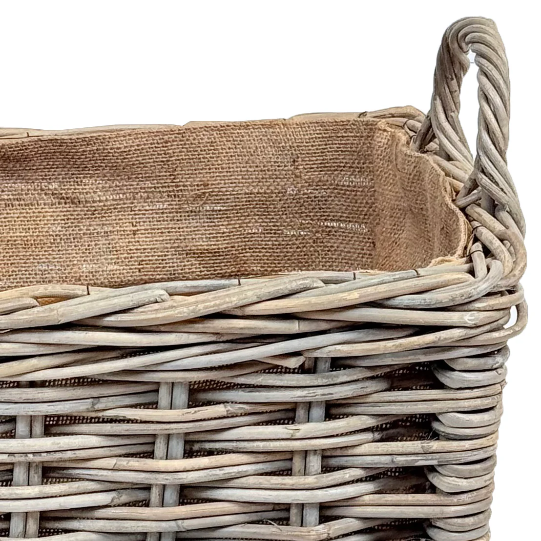 Rectangular Rattan Log Basket | Large - Image 4
