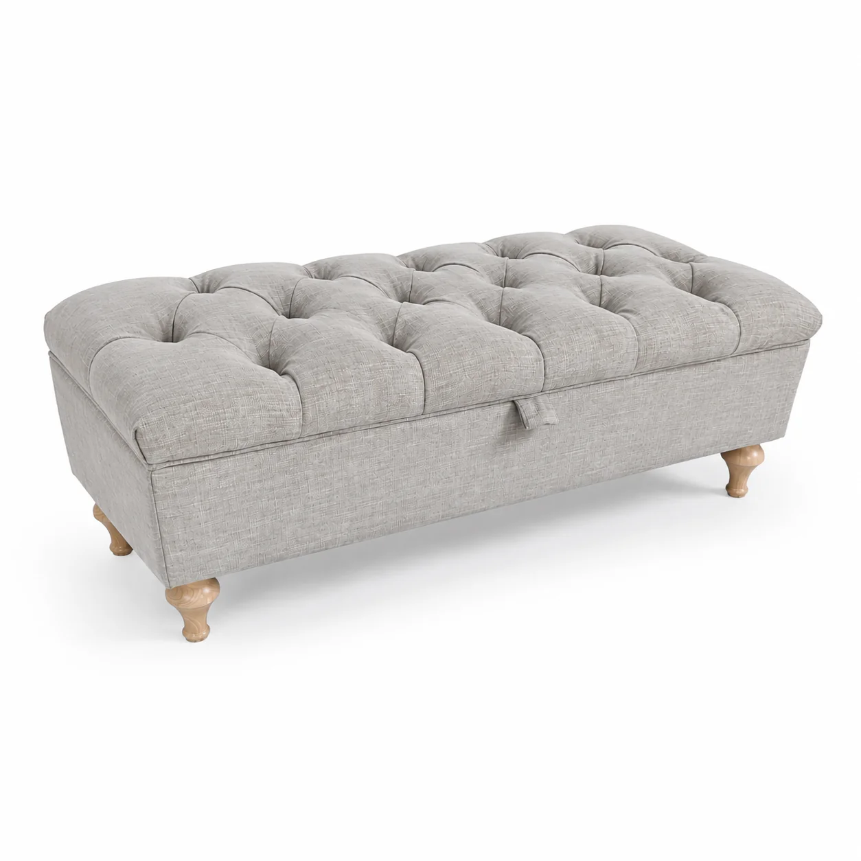 Rosie Ottoman Storage Bench | Putty - Image 3