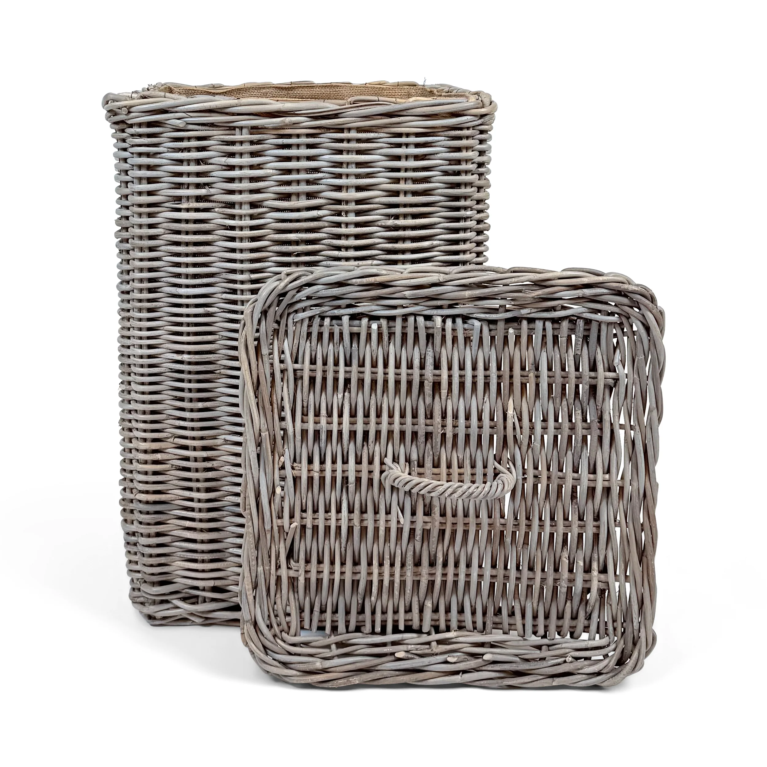 Square Rattan Laundry Basket | Large - Image 4