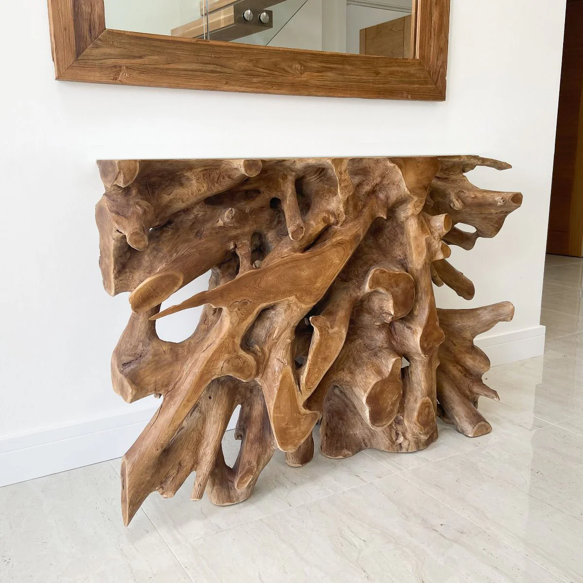 Teak Root Console Table | Without Glass - Image 4