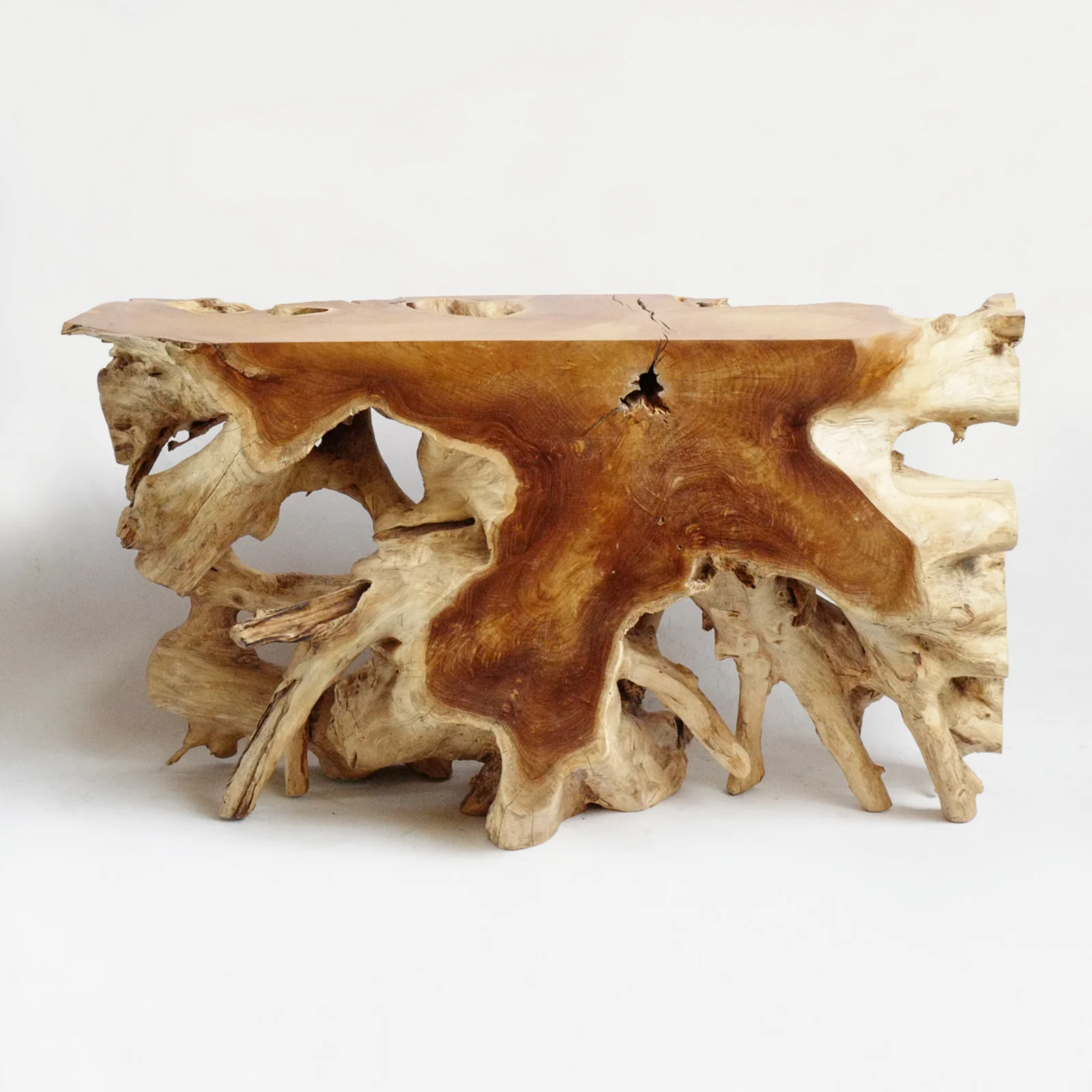 Teak Root Console Table | Without Glass - Image 6
