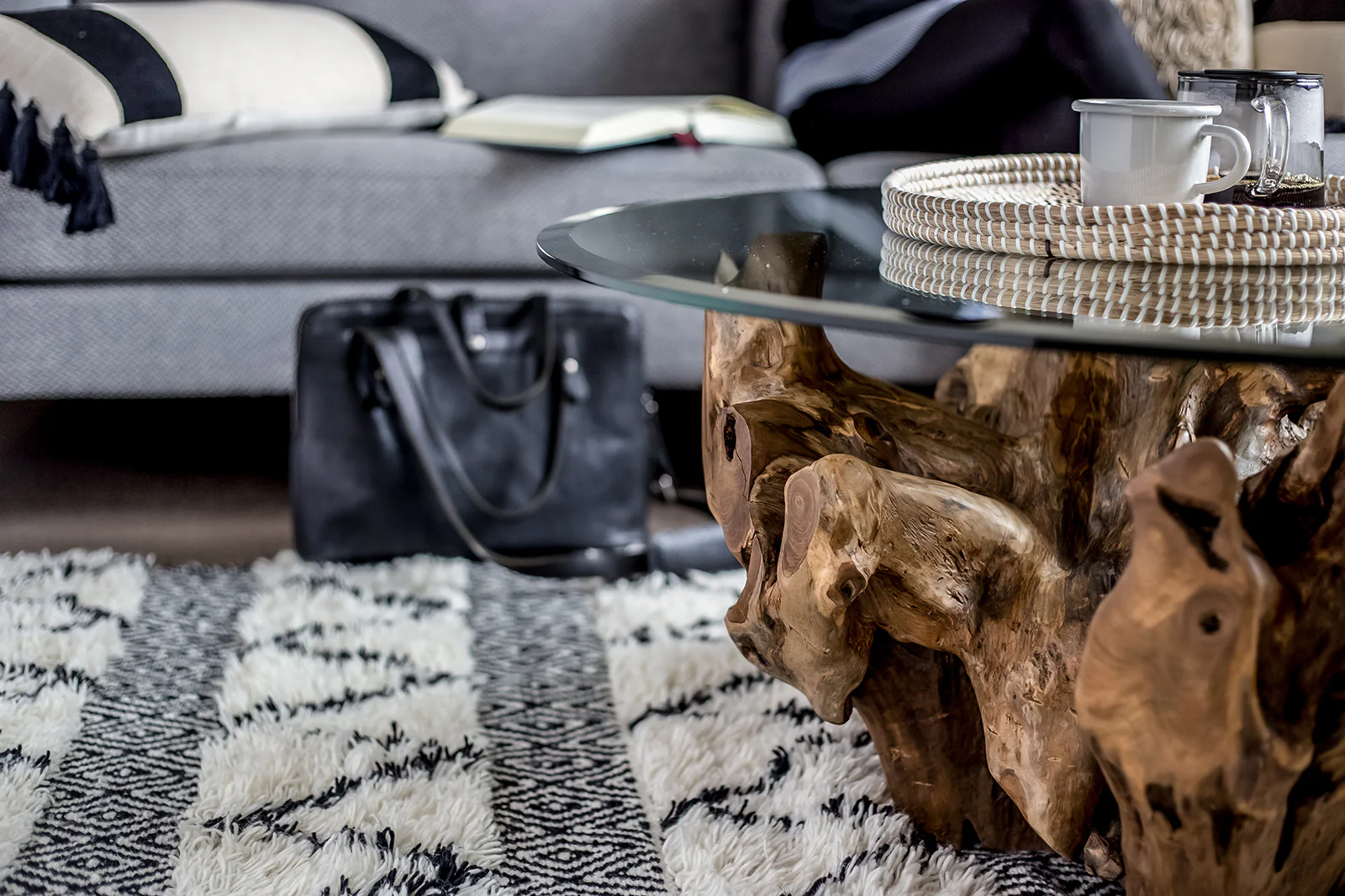 Teak Root Round Coffee Table - Image 5
