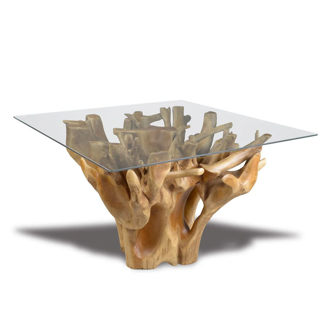 Teak Root Square Dining Table - Image 2
