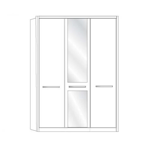 Cairns Wiemann 3 Door Wardrobe - Image 5