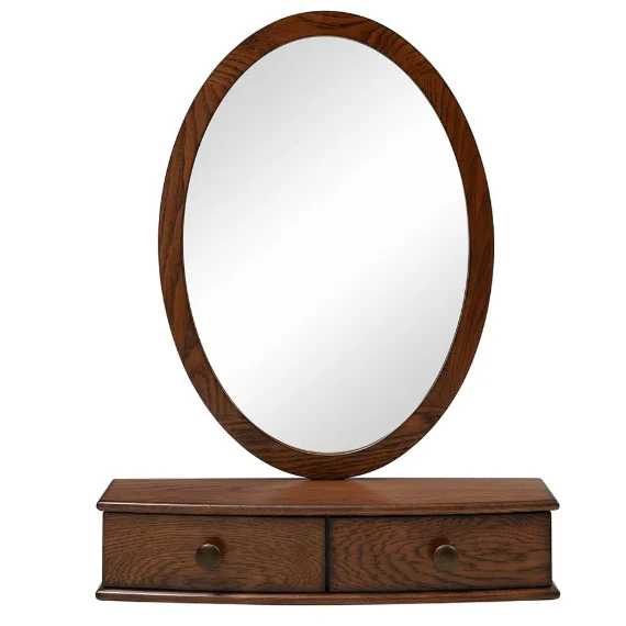 Winchcombe Dark Oak Dressing Table Mirror - Image 2
